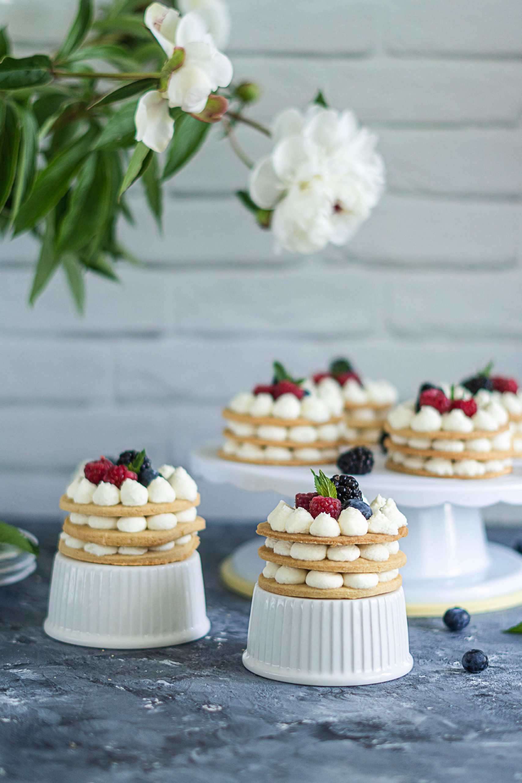 Tortičky s mascarpone krémom a čerstvým ovocím, Tortičky s mascarpone krémom a čerstvým ovocím