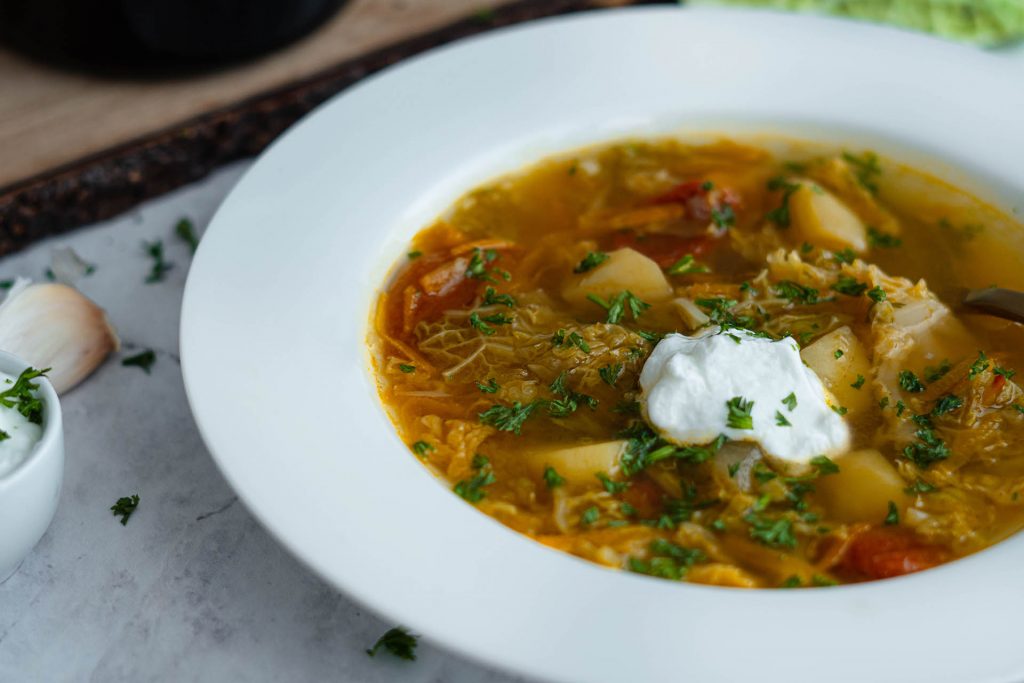 Zdravý recept, Kelová polievka so zemiakmi