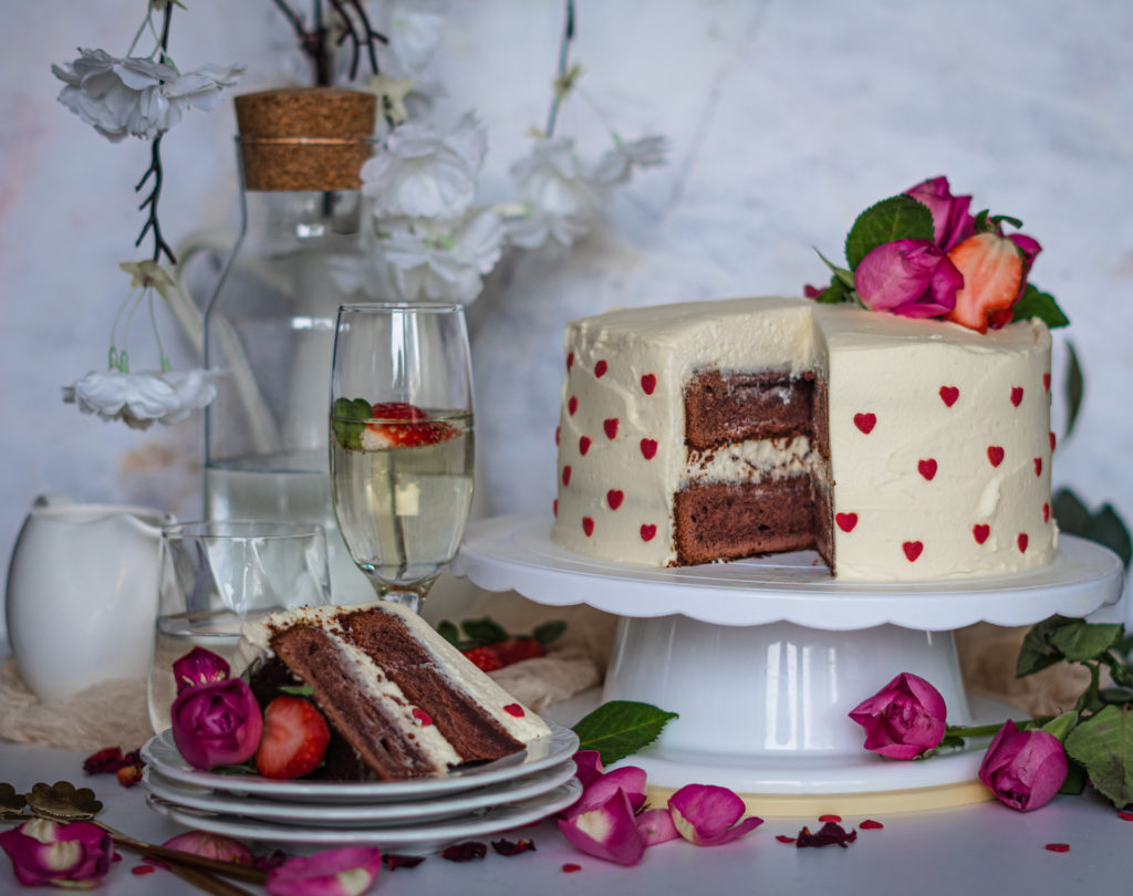 Valentínska torta, Valentínska torta s mascarpone krémom