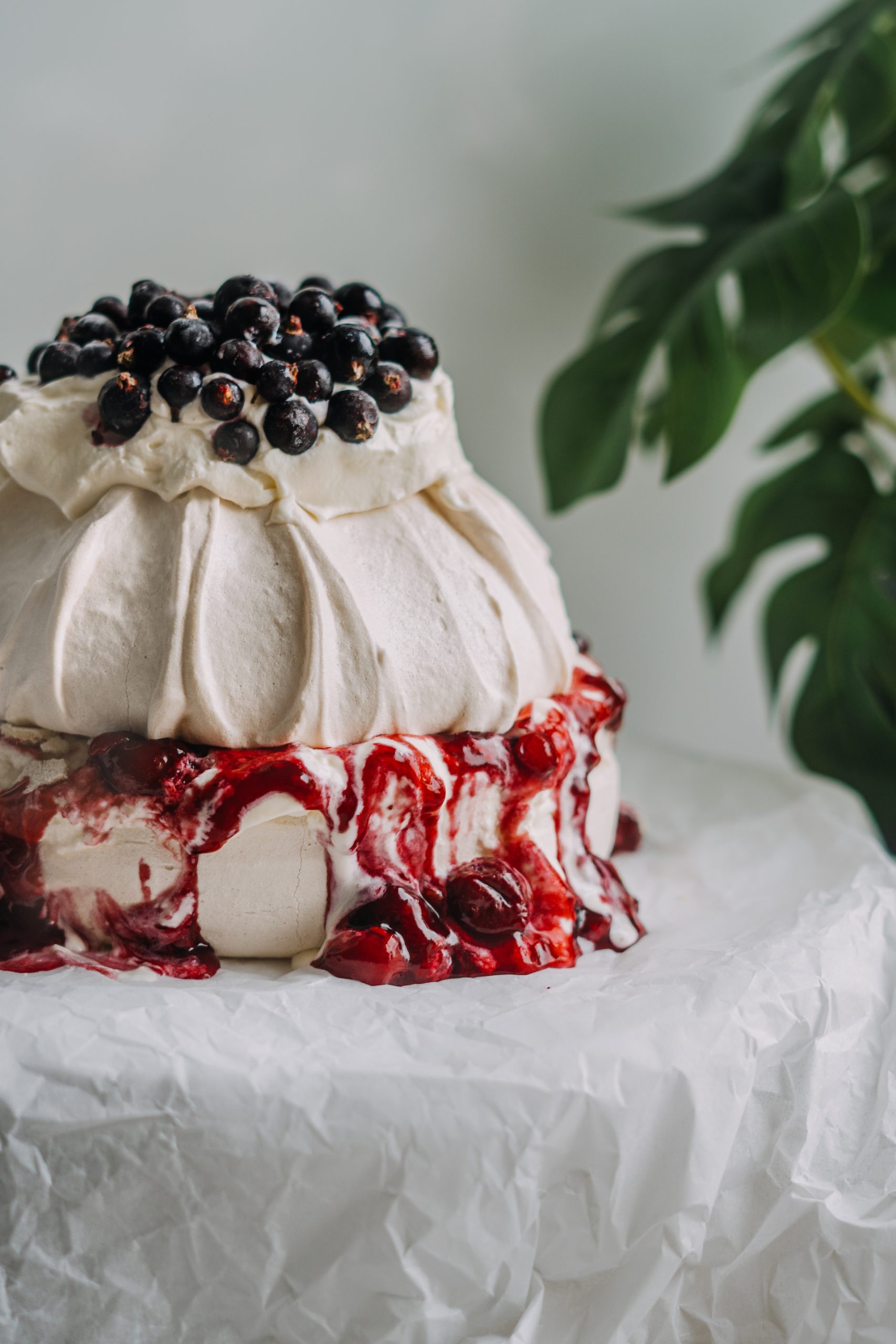 Pavlova torta, Pavlova torta s mascarpone krémom a ovocím