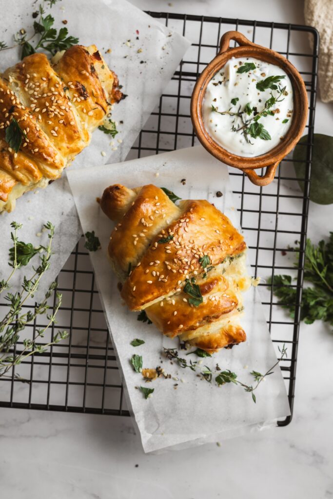 Cesnakové croissanty z lístkového cesta, Cesnakové croissanty z lístkového cesta