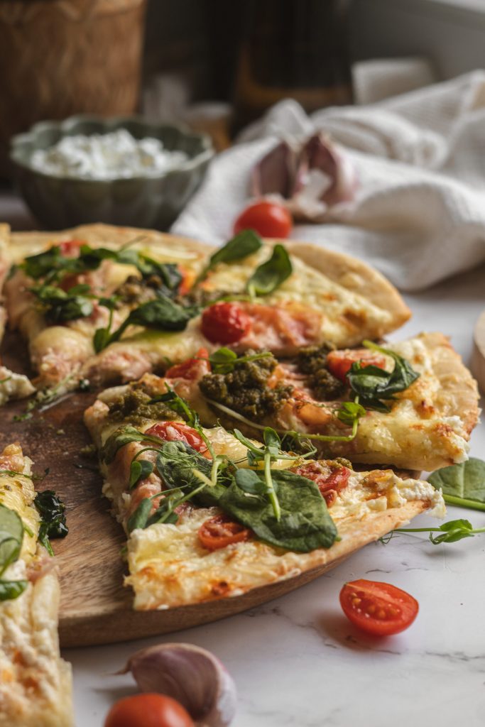 Cottage pizza s krémovým základom, Cottage pizza s krémovým základom