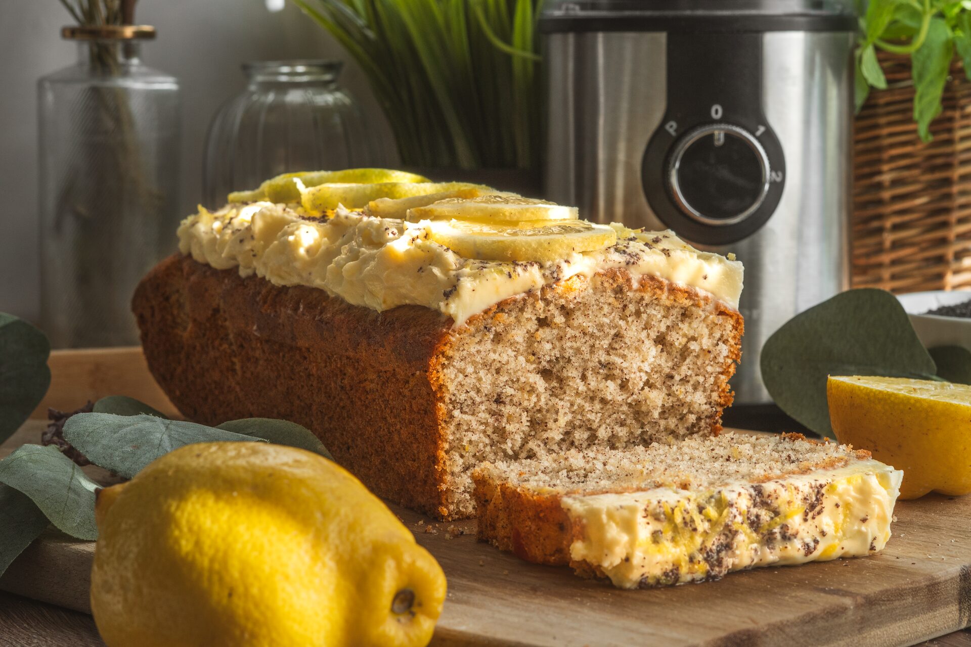 Citrónovo-makový chlebík, Citrónovo-makový chlebík s jogurtom a citrónovým mascarpone krémom