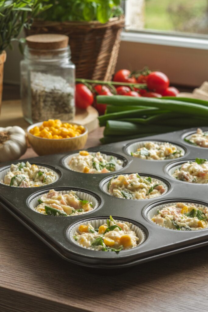 Tvarohov&eacute; muffiny, Tvarohov&eacute; muffinky so &scaron;unkou a syrom