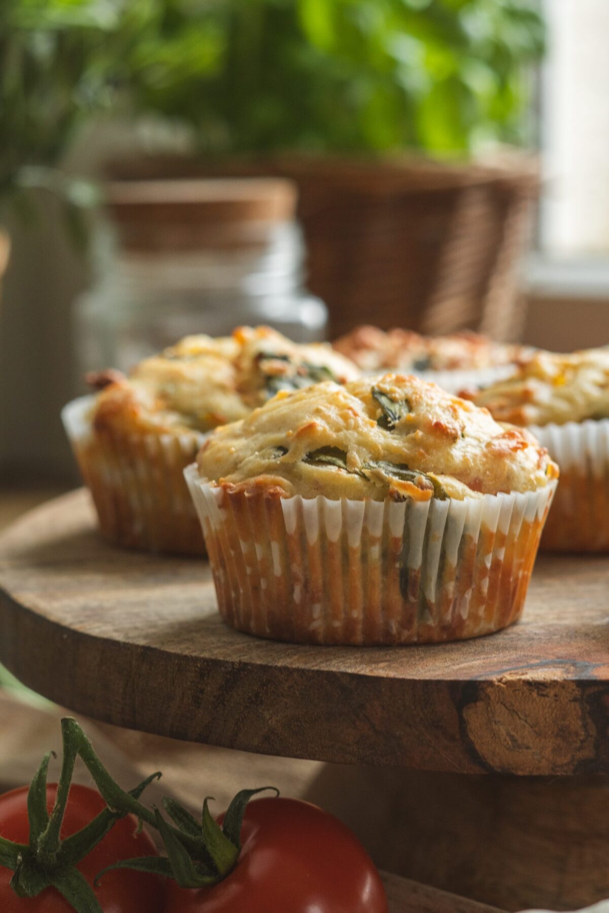 Tvarohové muffiny, Tvarohové muffinky so šunkou a syrom