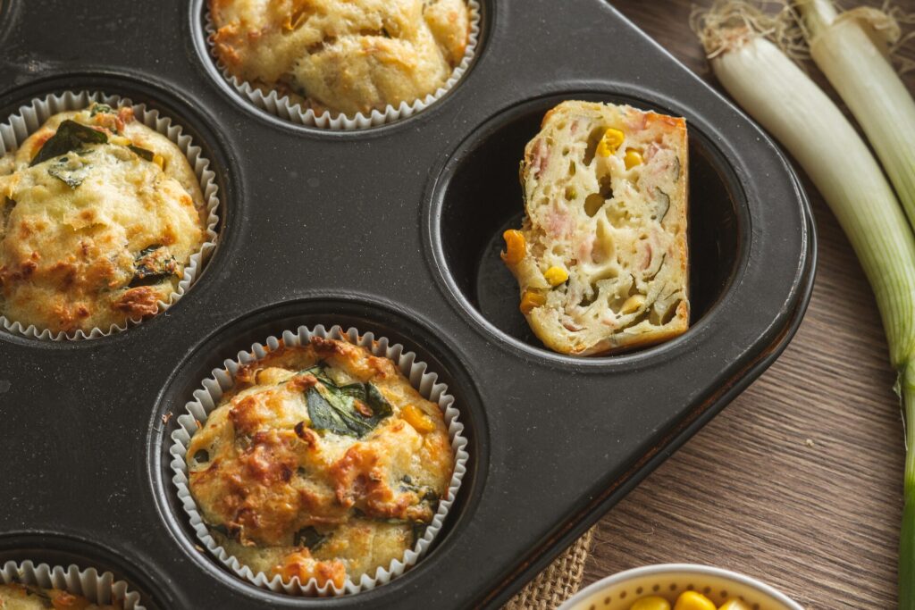 Tvarohov&eacute; muffiny, Tvarohov&eacute; muffinky so &scaron;unkou a syrom