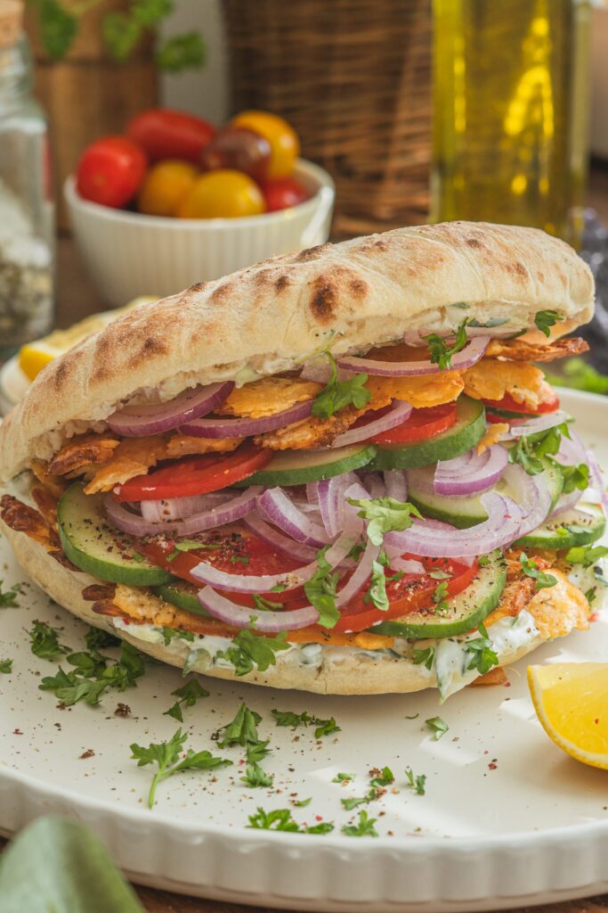 Halloumi gyros v pite, Halloumi gyros v pite