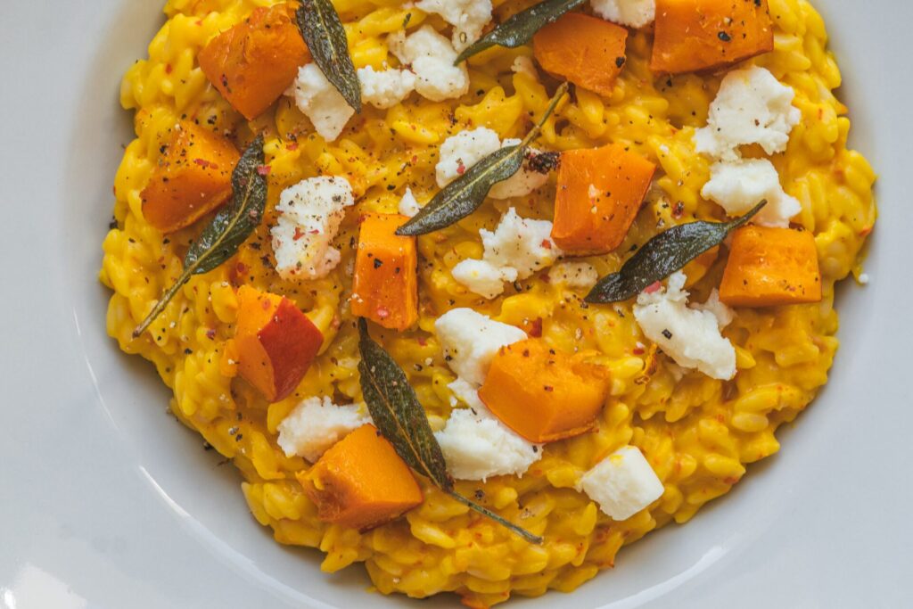 Jesenné Orzo s pečenou tekvicou a bryndzou, Jesenné Orzo s pečenou tekvicou a bryndzou